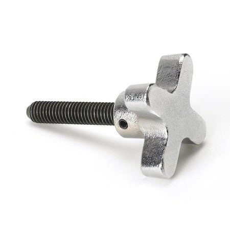 MORTON Aluminum Hand Knob, 1/2"-13 x 1-3/4" Steel Screw HKS-5017A